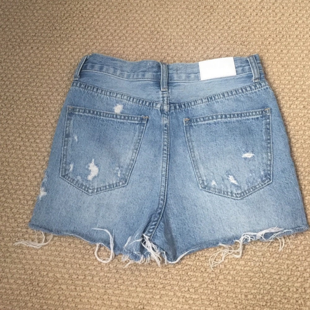 Planet Blue Pistola Denim High Waisted Shorts 26 - Picture 5 of 7
